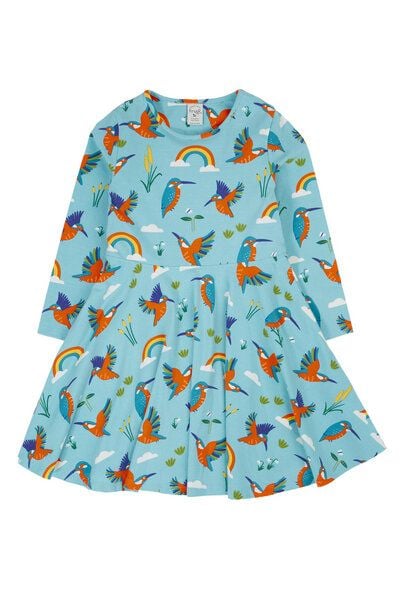 Frugi Skater-Kleid mit Eisvogel-Motiv von Frugi