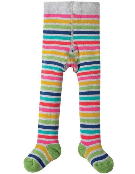 Frugi Thermo-Strumpfhose in grau-Rainbow von Frugi