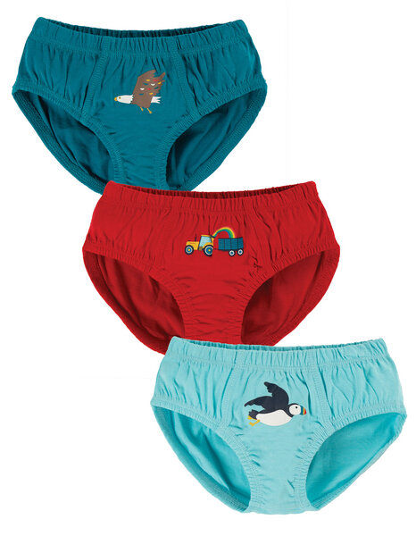 Frugi Unterhosen für Jungs in Dreierpack von Frugi