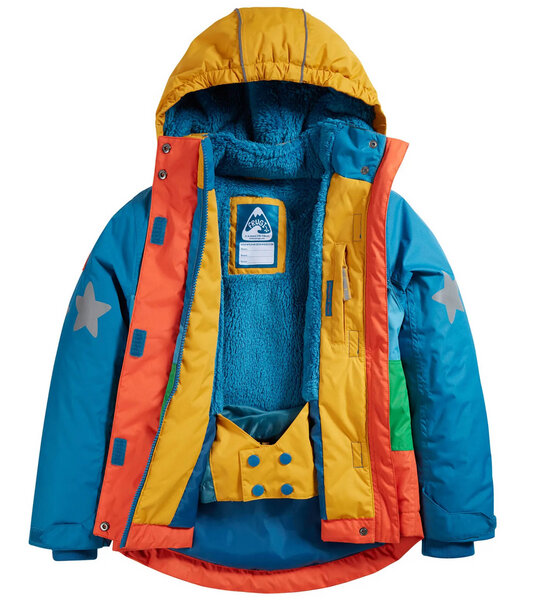 Frugi Warme Kinder Schnee- & Skijacke aus Post-Consumer-Polyester von Frugi