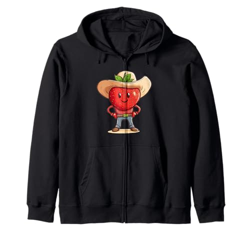 Schöne Cowboy-Erdbeere für Jungen und Mädchen Kapuzenjacke Schöne Cowboy-Erdbeere für Jungen und Mädchen Kapuzenjacke von Fruit Cowboy Outfit