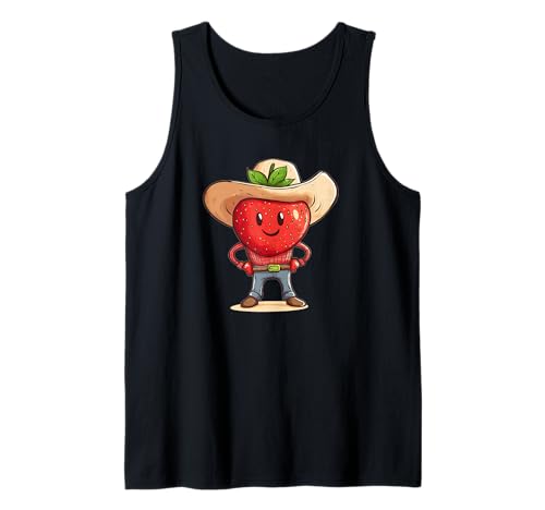 Schöne Cowboy-Erdbeere für Jungen und Mädchen Tank Top Schöne Cowboy-Erdbeere für Jungen und Mädchen Tank Top von Fruit Cowboy Outfit