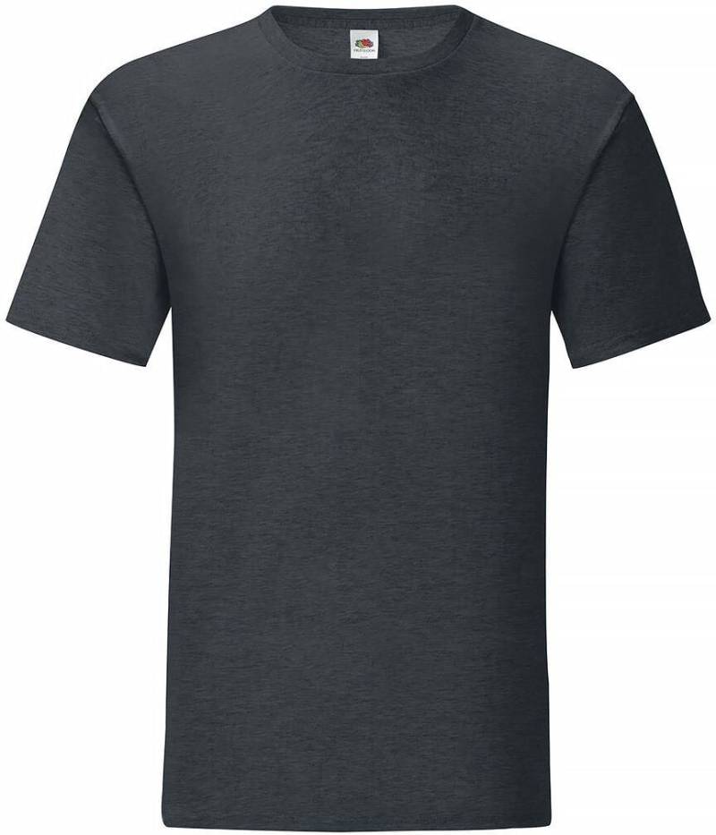Fruit Of The Loom Iconic T T-Shirt charcoal in S von Fruit Of The Loom