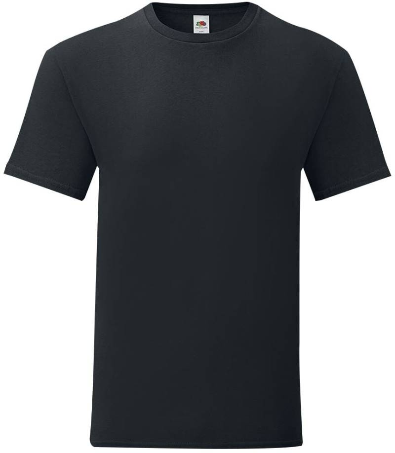Fruit Of The Loom Iconic T T-Shirt schwarz in 5XL von Fruit Of The Loom