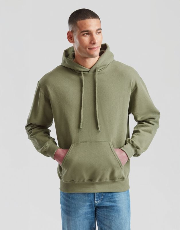 Fruit Of The Loom Kapuzenpullover - CLASSIC HOODED SWEAT - S bis XXL - für Männer - Größe S - oliv Fruit Of The Loom Kapuzenpullover - CLASSIC HOODED SWEAT - S bis XXL - für Männer - Größe S - oliv von Fruit Of The Loom