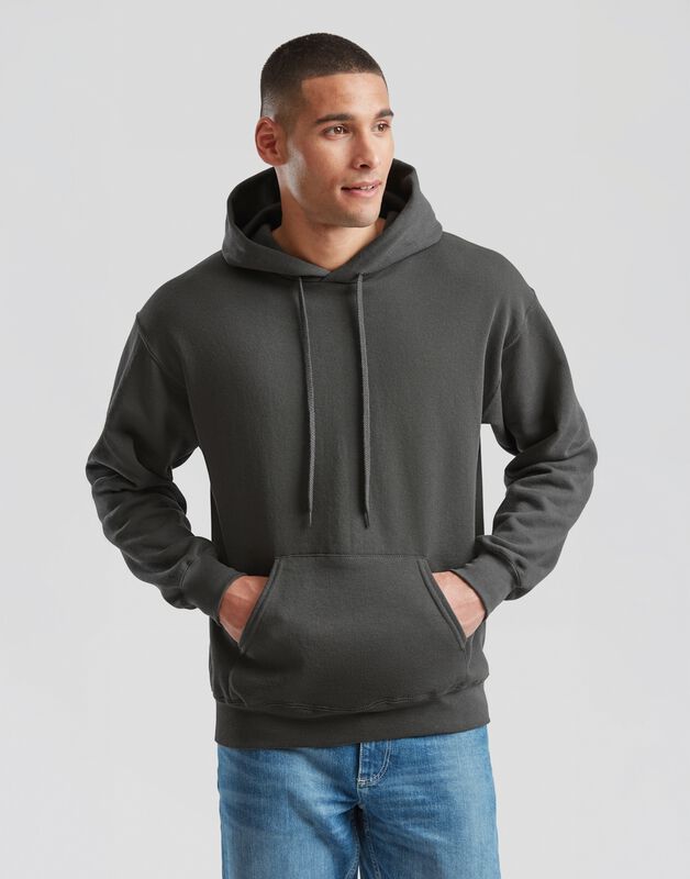 Fruit Of The Loom Kapuzenpullover - CLASSIC HOODED SWEAT - S bis XXL - für Männer - Größe XXL - graphite von Fruit Of The Loom