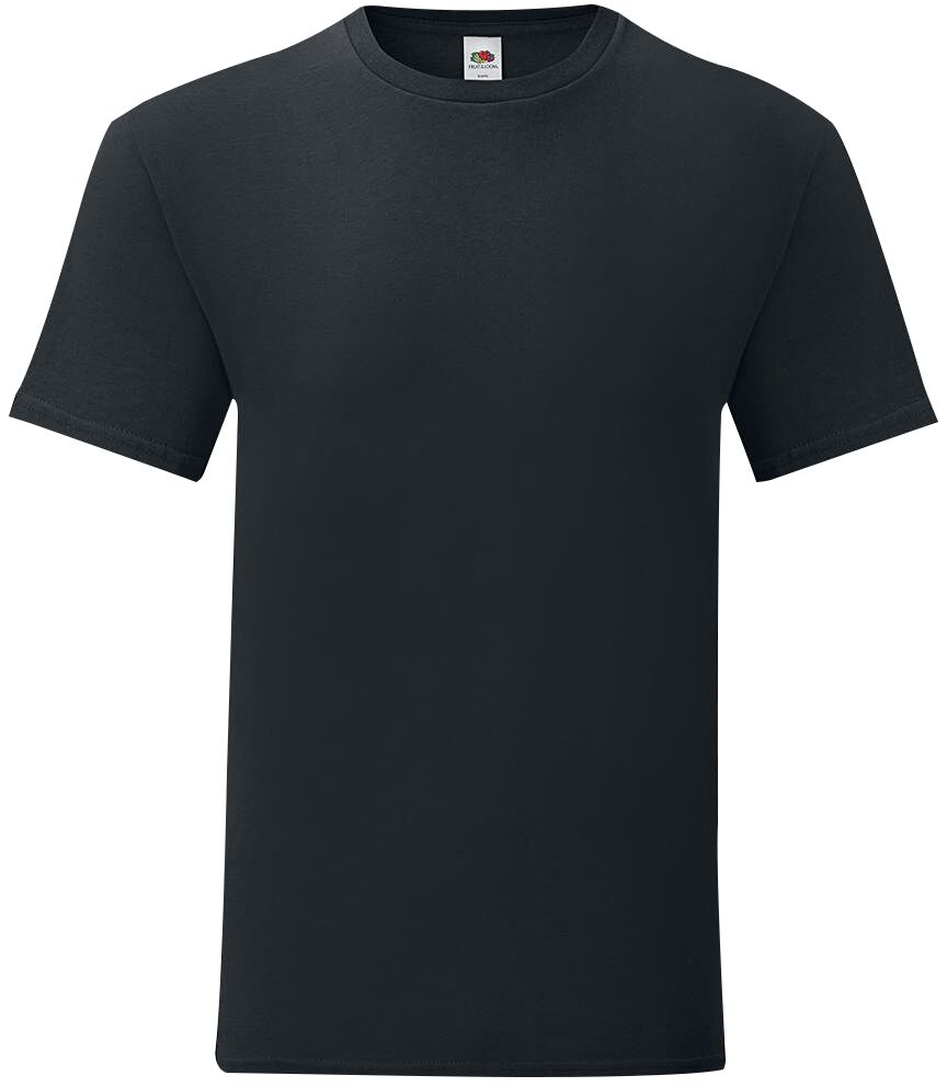 Fruit Of The Loom T-Shirt - Iconic T - M bis 5XL - für Männer - Größe XL - schwarz von Fruit Of The Loom