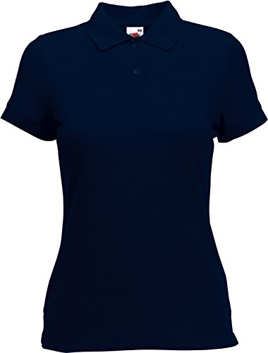 65/35 Polo Lady-Fit - Farbe: Deep Navy - Größe: XXL von Fruit of the Loom