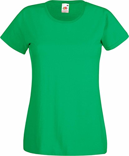 Basic T-Shirt "Valueweight" - für Damen Farbe maigrün Größe XS von Fruit of the Loom