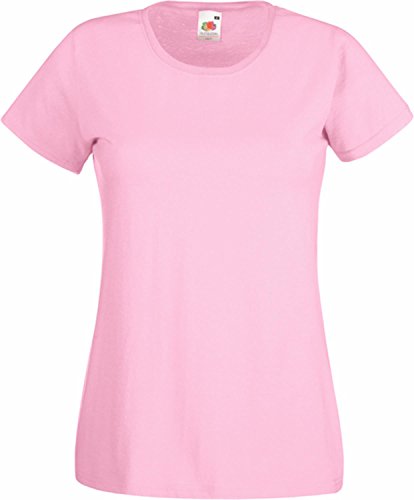 Basic T-Shirt "Valueweight" - für Damen Farbe rose Größe S von Fruit of the Loom