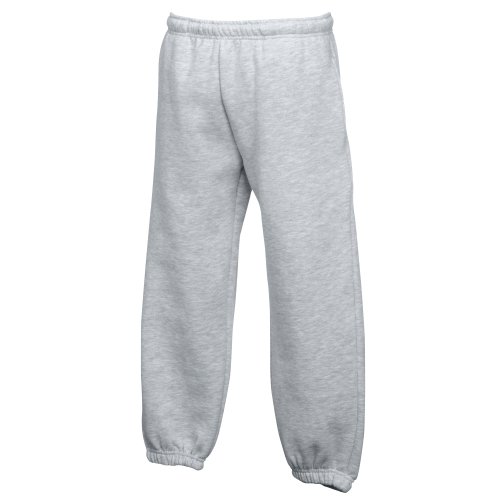 Classic Elasticated Cuff Jog Pants - Farbe: Heather Grey - Größe: XL von Fruit of the Loom