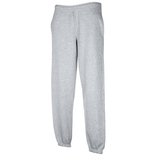 Classic Elasticated Cuff Jog Pants Kids - Farbe: Heather Grey - Größe: 116 (5-6) von Fruit of the Loom