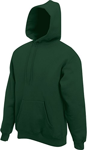 Classic Hooded Sweat - Farbe: Bottle Green - Größe: L von Fruit of the Loom