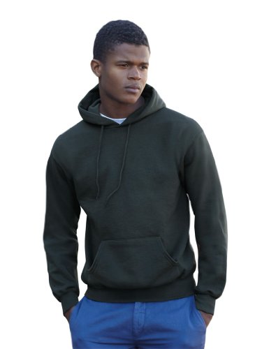Classic Hooded Sweat - Farbe: Light Graphite - Größe: S von Fruit of the Loom