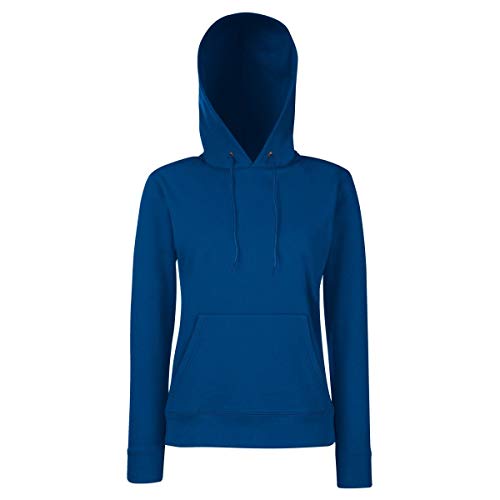 Classic Hooded Sweat Lady-Fit - Farbe: Navy - Größe: S von Fruit of the Loom