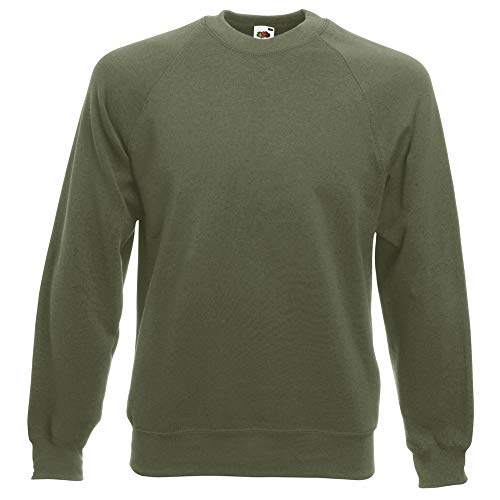 Classic Raglan Sweat - Farbe: Kelly Green - Größe: M von Fruit of the Loom