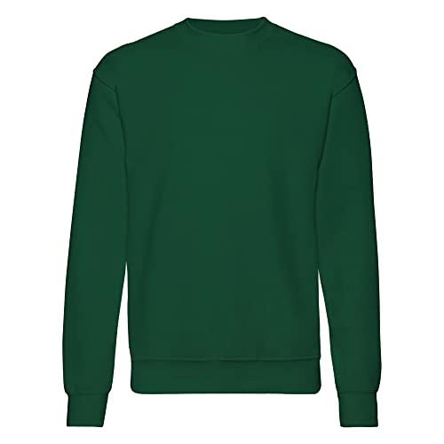Fruit of the Loom Herren Classic Sweat Sweatshirt, Flaschengrün, L von Fruit of the Loom