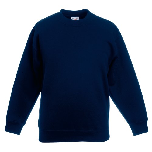 Classic Set-In Sweat Kids - Farbe: Deep Navy - Größe: 104 (3-4) von Fruit of the Loom