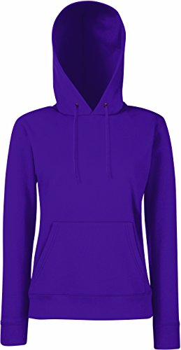 Damen Kapuzen Sweatshirt Hoodie Pullover Shirt verschiedene Größe und Farben - Shirtarena Bündel S,Violett von Fruit of the Loom
