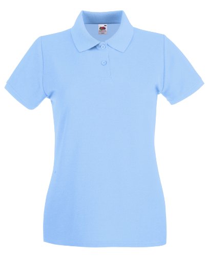 Damen Kurzarm Premium Polo T-Shirt Größen - Shirtarena Bündel von Fruit of the Loom