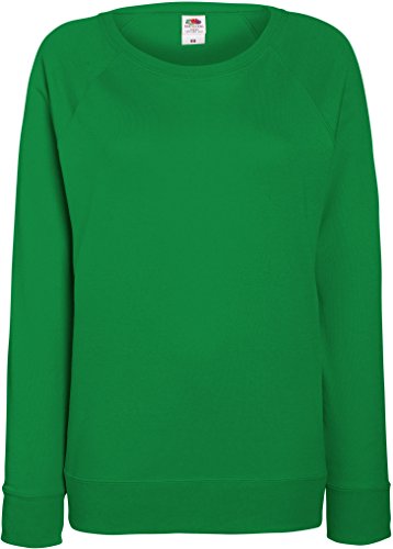 Damen Lightweight Raglan Sweat - In vielen tollen Farben Farbe Maigrün Größe 2XL von Fruit of the Loom