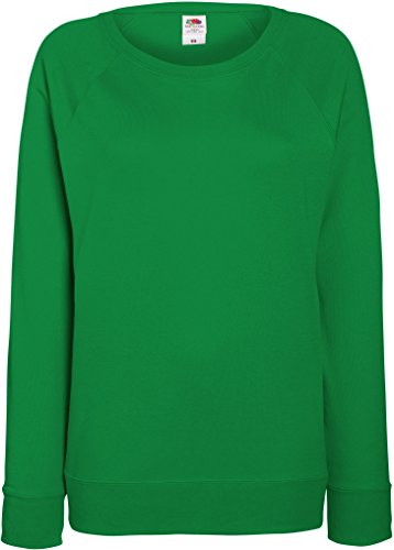 Damen Lightweight Raglan Sweat - In vielen tollen Farben Farbe Maigrün Größe M von Fruit of the Loom