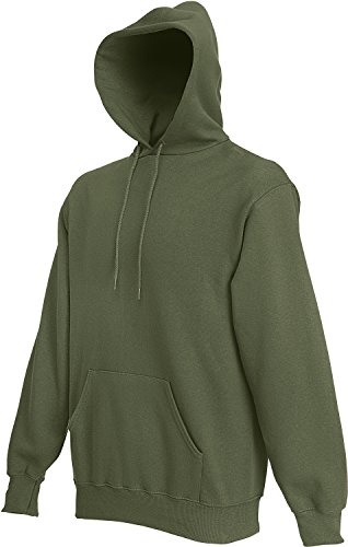 Fruit of the Loom F421 Hooded Sweat, Farbe:Classic Olive;Größen:L von Fruit of the Loom