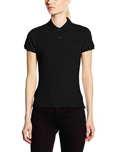 FRUIT OF THE LOOM Damen Lady-Fit Poloshirt, Schwarz, XXL FRUIT OF THE LOOM Damen Lady-Fit Poloshirt, Schwarz, XXL von FRUIT OF THE LOOM