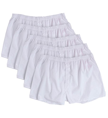 FRUIT OF THE LOOM Wei e gewebte Boxershorts, 5er-Pack, wei , M von Fruit of the Loom