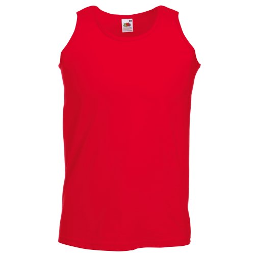 Fruit of the Loom Herren Tank Top Valueweight Athletic Vest 61-098-0 auch Farbsets M L XL XXL 3XL 4XL Red XXL von Fruit of the Loom