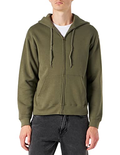 Fruit of the Loom Herren Zip Front Premium Kapuzenjacke, Grün (Green), L von Fruit of the Loom