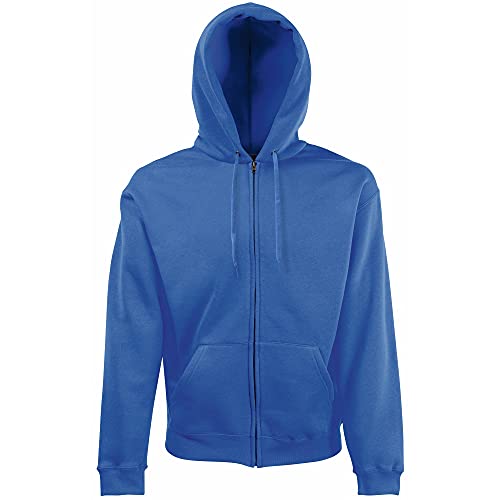 Fruit of the Loom Herren Zip Front Premium Kapuzenjacke, Blau (Royal), M von Fruit of the Loom