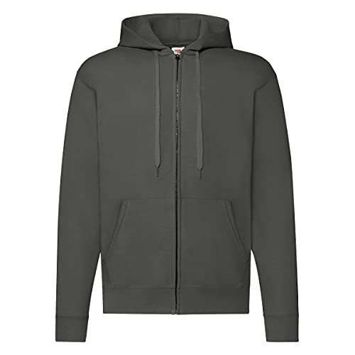 Fruit of the Loom Herren Sweatjacke Classic Hooded 62-062-0 Light Graphite M von Fruit of the Loom