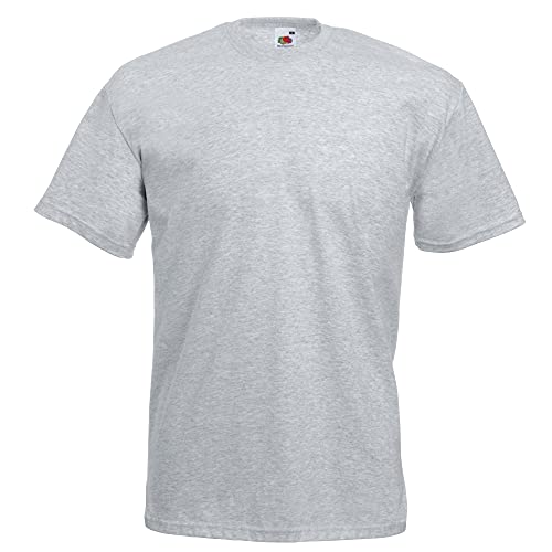 Fruit of the Loom Herren-Kurzarm-T-Shirt Gr. 56, grau meliert von Fruit of the Loom