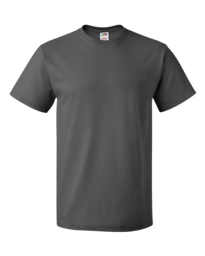 Fruit of the Loom Herren-Kurzarm-T-Shirt Gr. M, anthrazit von Fruit of the Loom