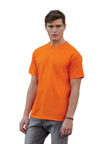 Fruit Of The Loom Herren Kurzarm T-Shirt M / 97-102cm Brust,Orange von Fruit of the Loom