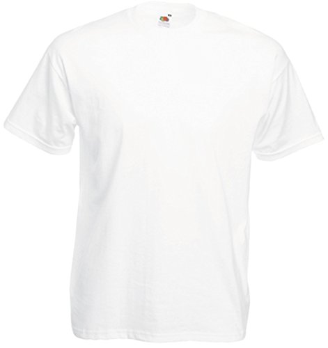 Fruit Of The Loom Herren Kurzarm T-Shirt X-Large,Weiß - Weiß von Fruit of the Loom