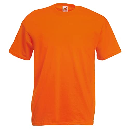 Fruit of the Loom Herren-Kurzarm-T-Shirt Gr. XL, Orange von Fruit of the Loom