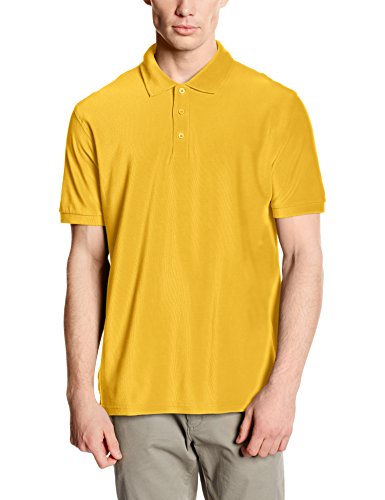 Fruit of the Loom Herren Poloshirt, Gelb (Sunflower Yellow), Medium von Fruit of the Loom