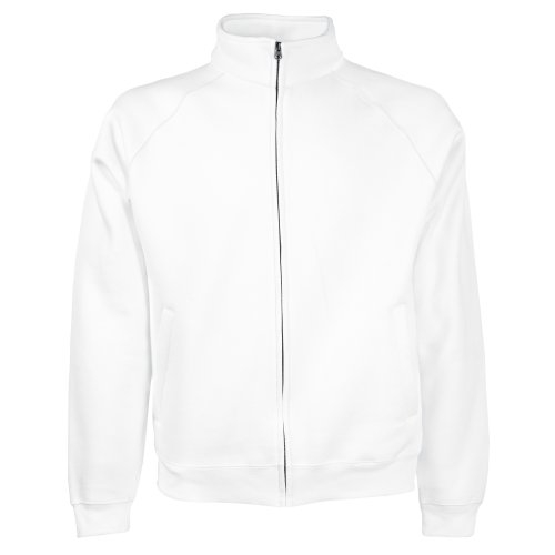 Fruit of The Loom Herren Sweatjacke Classic Weiß White S von Fruit of the Loom