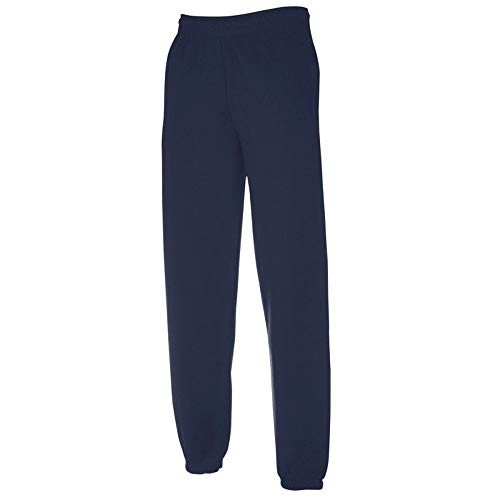 Fruit Of The Loom Jogginghose mit elastischen Bündchen Gr. L, navy von Fruit of the Loom