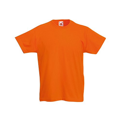 Fruit of the Loom Kinder Original Kurzarm T-Shirt (12-13 Jahre) (Orange) von Fruit of the Loom