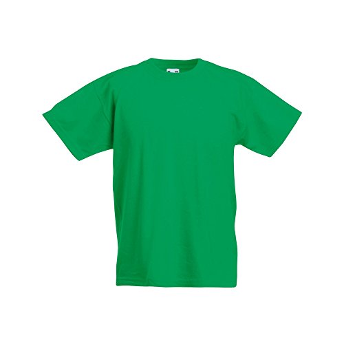 Fruit of the Loom Kinder Original Kurzarm T-Shirt (3-4 Jahre) (Kelly Grün) von Fruit of the Loom