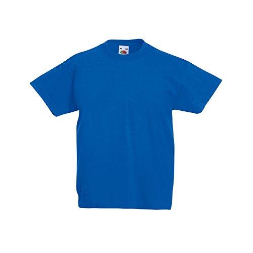 Fruit of the Loom Kinder Original Kurzarm T-Shirt (3-4 Jahre) (Royal Blau) von Fruit of the Loom