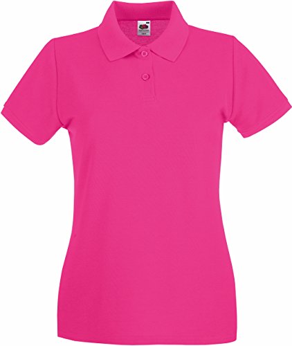 Fruit Of The Loom Lady-Fit Premium Polo Shirt 12,Rosa - Fuchsia von Fruit of the Loom