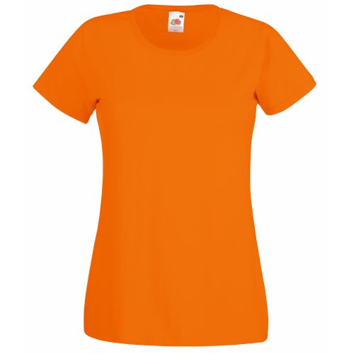 Fruit of the Loom Damen T-Shirt orange orange XXL von Fruit of the Loom