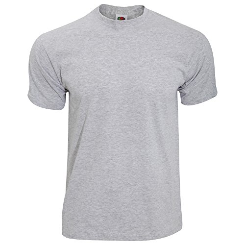 Fruit of the Loom Herren T-Shirt Original T 61-082-0 Heather Grey S von Fruit of the Loom