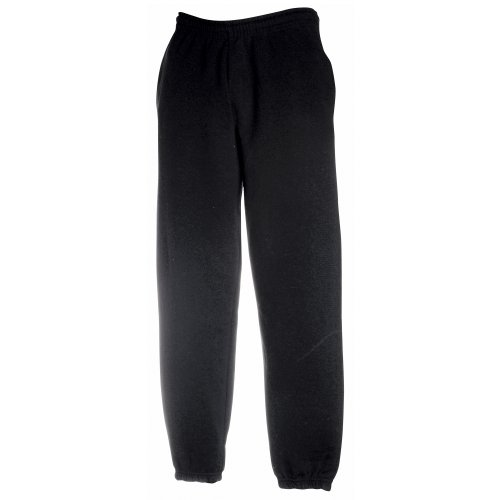 Fruit of the Loom Classic Elasticated Cuff Jog Pants Kids - Farbe: Black - Größe: 128 (7-8) von Fruit of the Loom