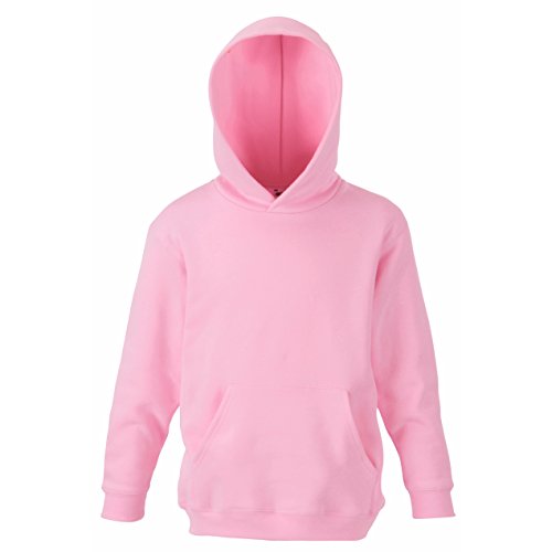 Fruit Of The Loom Unisex Kinder Kapuzenpullover Premium, Pink (Light Pink), 12-13 Jahre (Herstellergröße: 34) von Fruit of the Loom