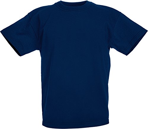 Fruit of The Loom Childrens T-Shirt - Navy 7/8 von Fruit of the Loom